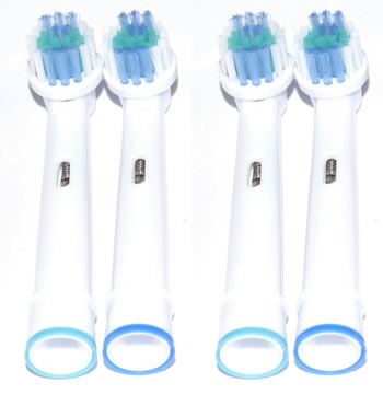 Opzetborstels compatible Oral-B Braun Pro Health verpakt per 4